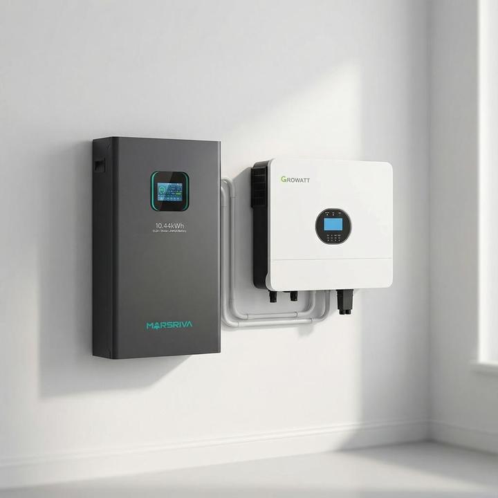 پکیج برق اضطراری سانورتر گرووات 6KWباتری لیتیومی marsriva 10.44kwh