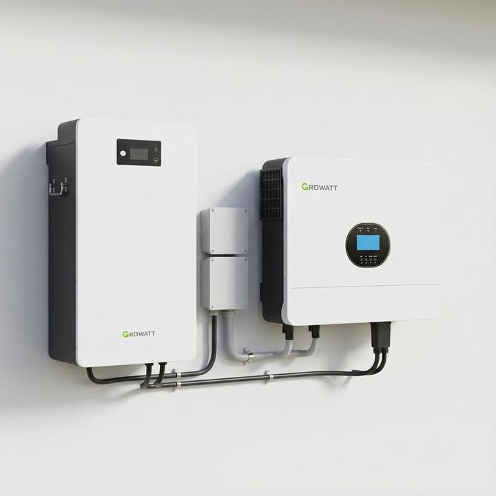 پکیج برق اضطراری ۱۲ کیلووات تک‌فاز با سانورتر هیبرید و باتری لیتیومی14.1kWhگرووات