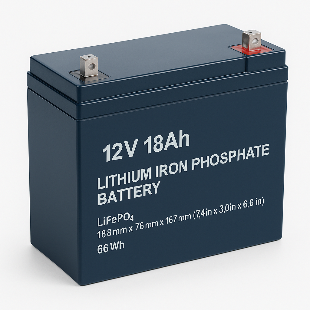 باتری لیتیوم آهن فسفات (LiFePO4) 12V 18Ah