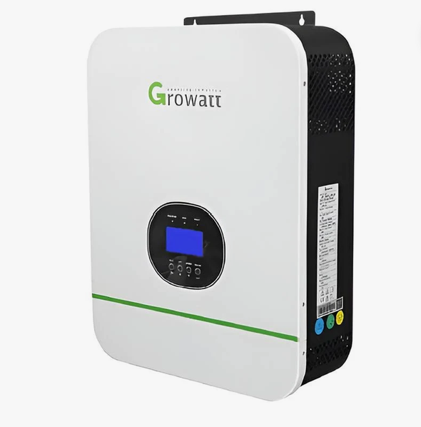 سانورتر Growatt مدل SPF3000TL HVM-24 ظرفیت ۳ کیلووات ۲۴ ولت ۵۰ آمپر MPPT