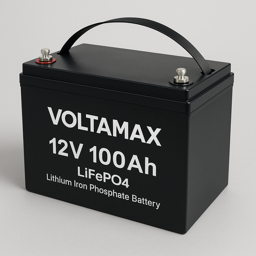 باتری لیتیومی 12V 100Ah LiFePO4 | ظرفیت بالا برای سیستم خورشیدی و UPS