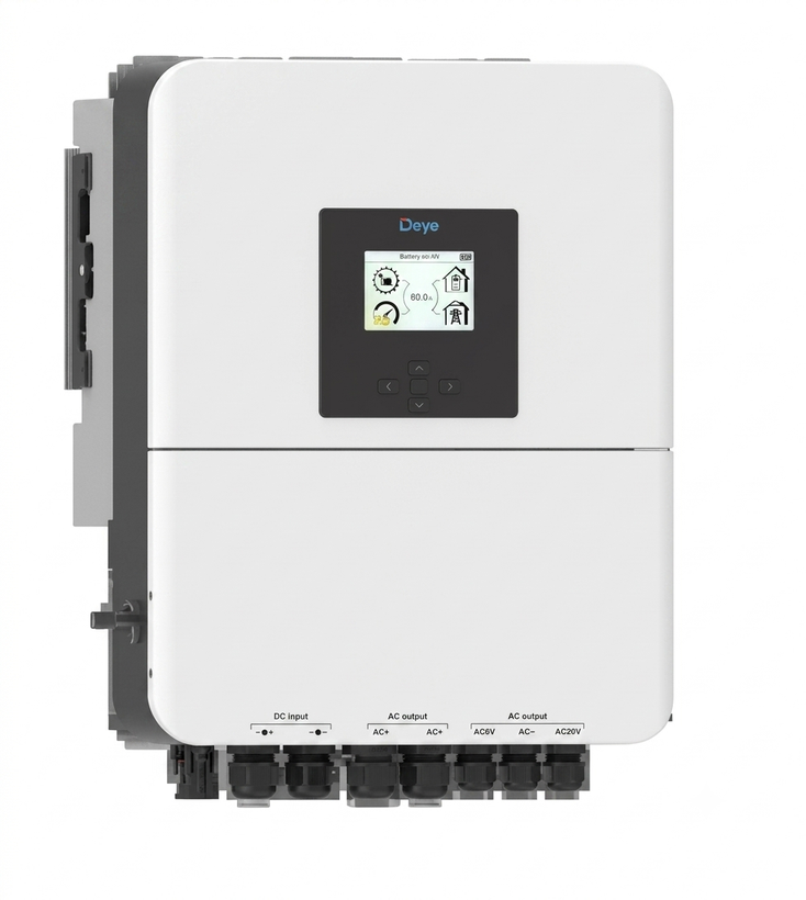 اینورتر خورشیدی Deye هیبرید 6 کیلووات تک فاز مدل SUN-6K-SG04LP1-EU