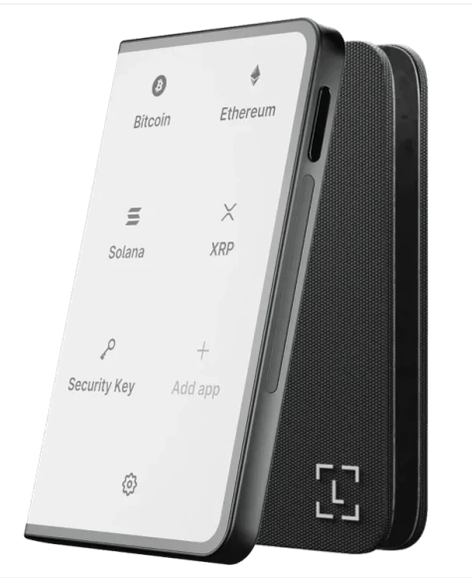 کیف پول سخت‌افزاری لمسی با نمایشگر مدل Ledger Stax