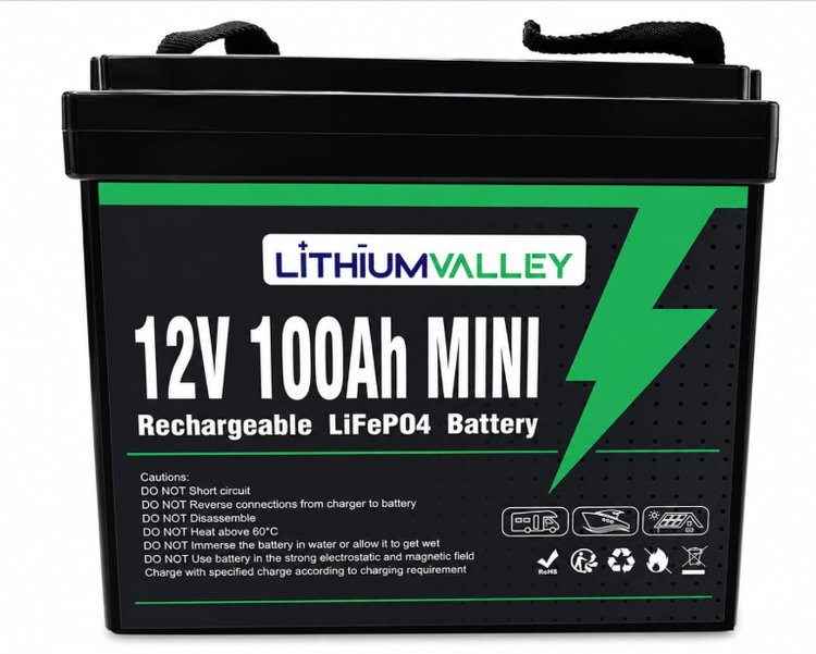 باتری لیتیوم ولی 12.8V 100AH ظرفیت 1.28 کیلووات