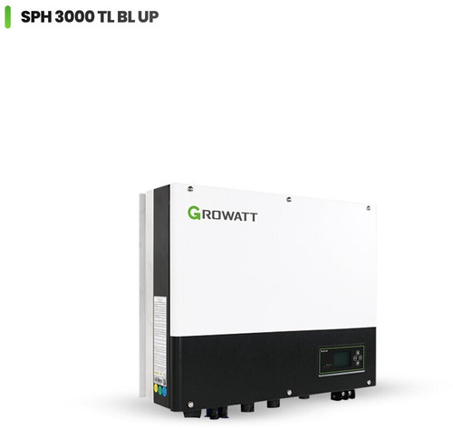 اینورتر تک فاز هیبریدی 3000 وات Growatt مدل SPH3000TL BL-UP