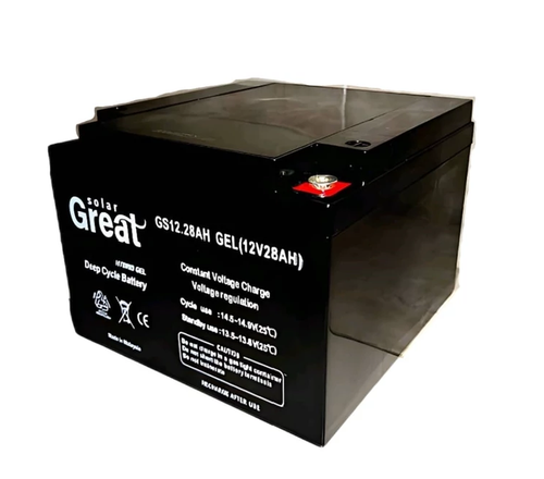 باتری 12ups ولت 28 آمپر مدل GS12.28 گریت سولار Great Solar